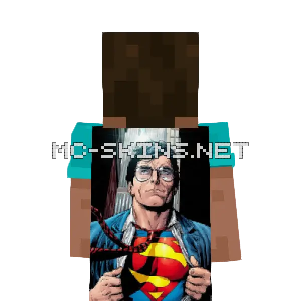 Superman cape, outside and lining