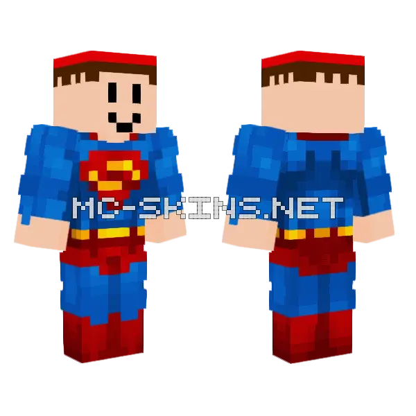 Superman Bengi1290 Minecraft skin, front and back