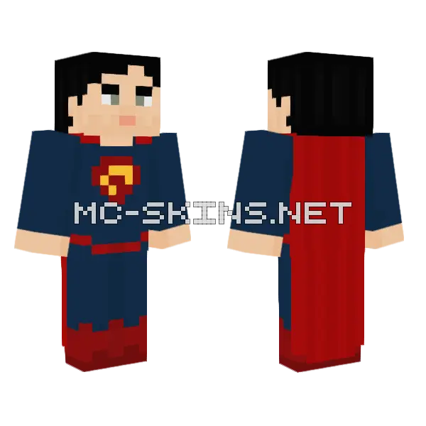 Superman Lois Lane Minecraft skin, front and back