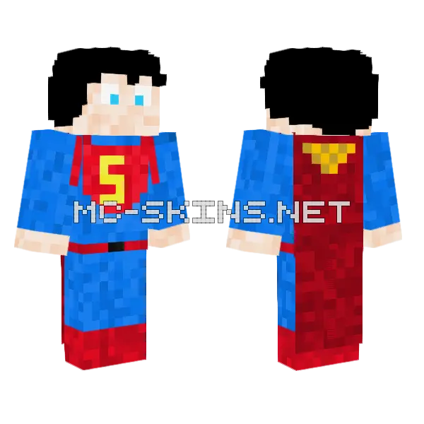 Superman Skin Minecraft skin, front and back