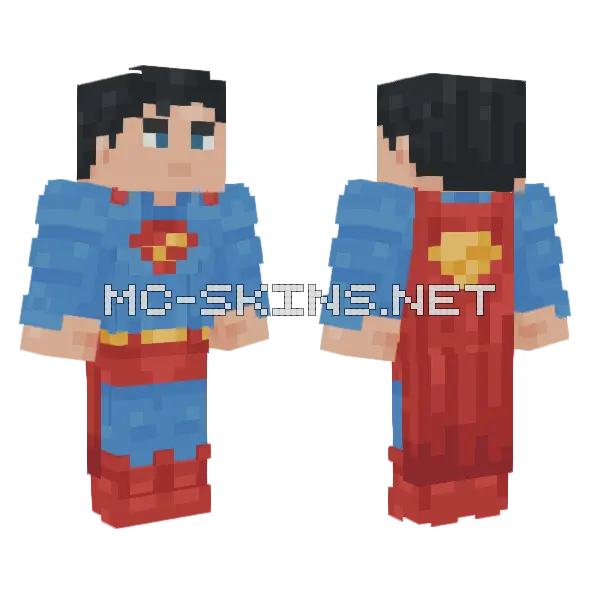 Superman Skin Minecraft skin, front and back