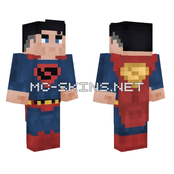 Superman Skin Minecraft skin, front and back