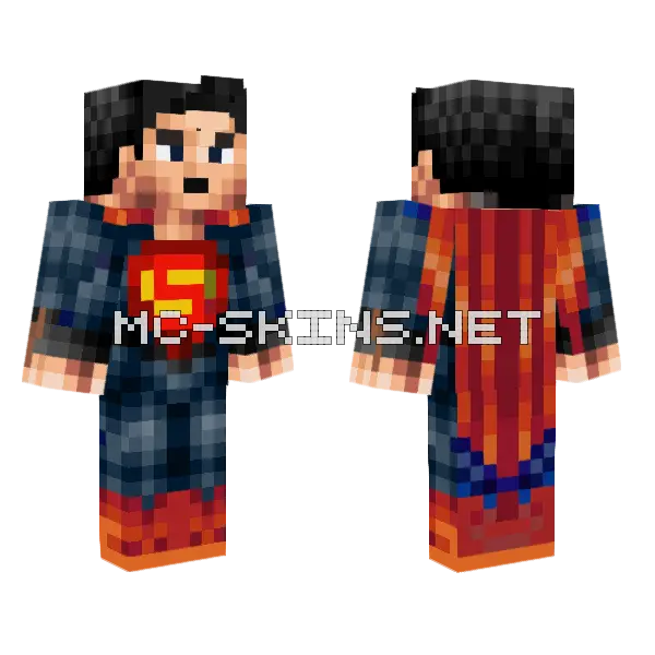 Superman Skin Minecraft skin, front and back