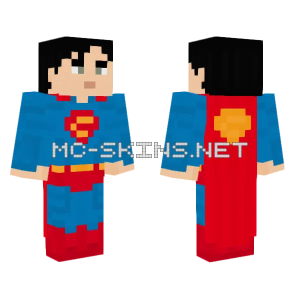 Superman Superman 2025 Minecraft skin, front and back