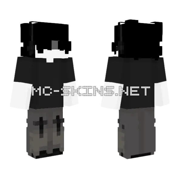 Supernatural Khaki Minecraft skin, front and back