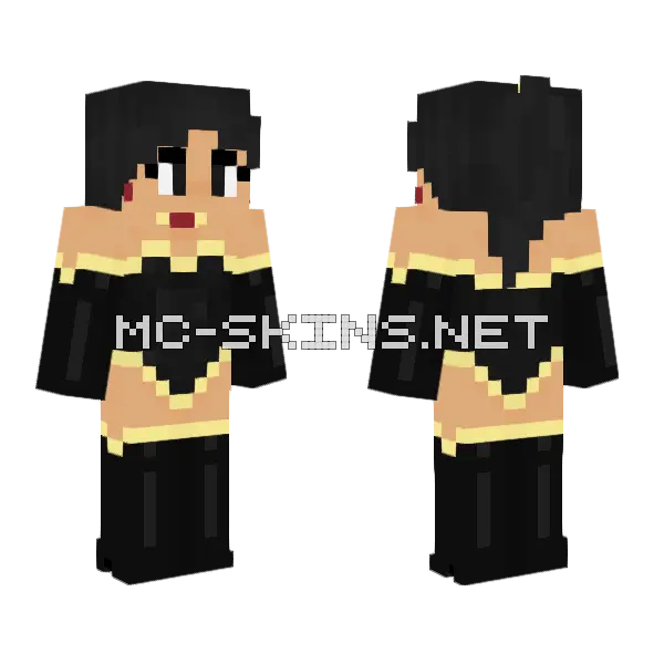 Superwoman Mary Batson Minecraft skin, front and back