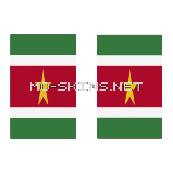 Suriname Flag cape, outside and lining