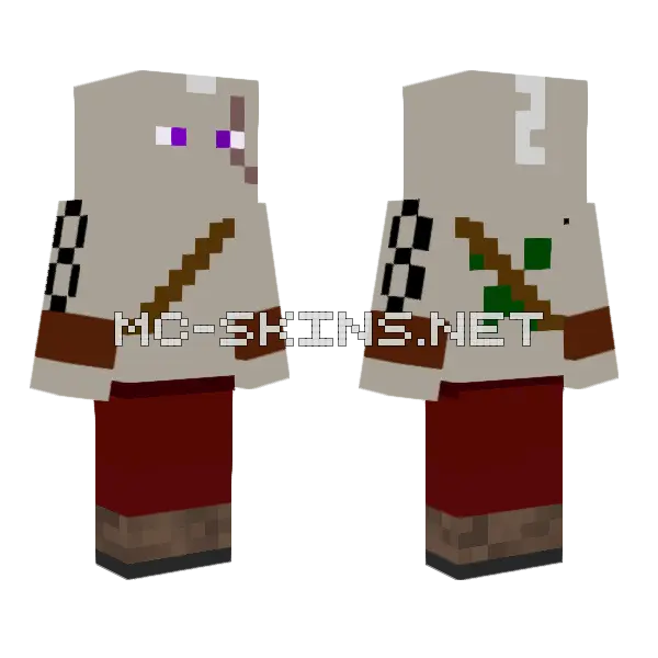 Surviver Minecraft skin, front and back
