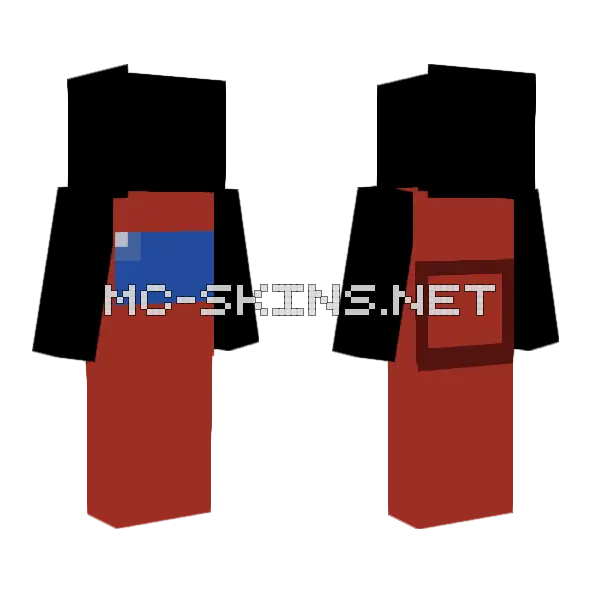 Sus Minecraft skin, front and back