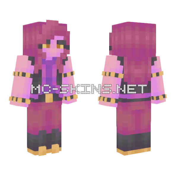 Susie Dark World Minecraft skin, front and back