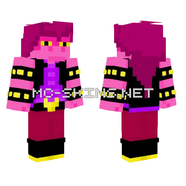 Susie Dark World Chapter 2 Minecraft skin, front and back
