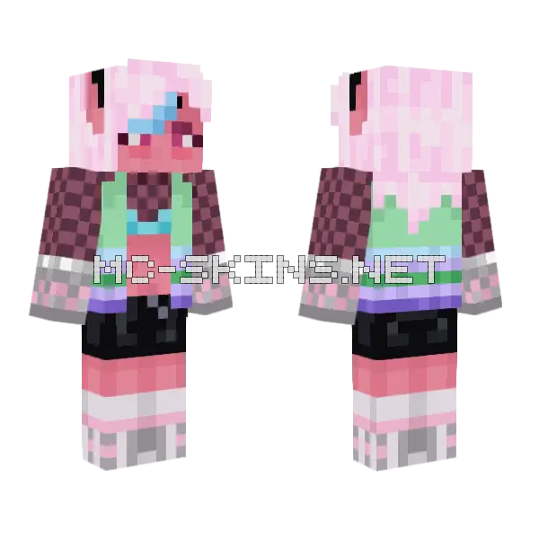 Susie Minecraft skin, front and back