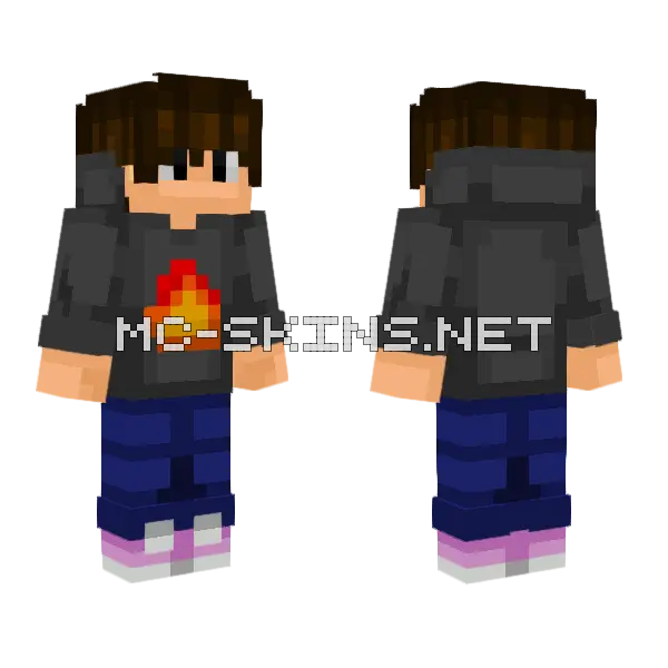 Sveltest Boy Minecraft skin, front and back