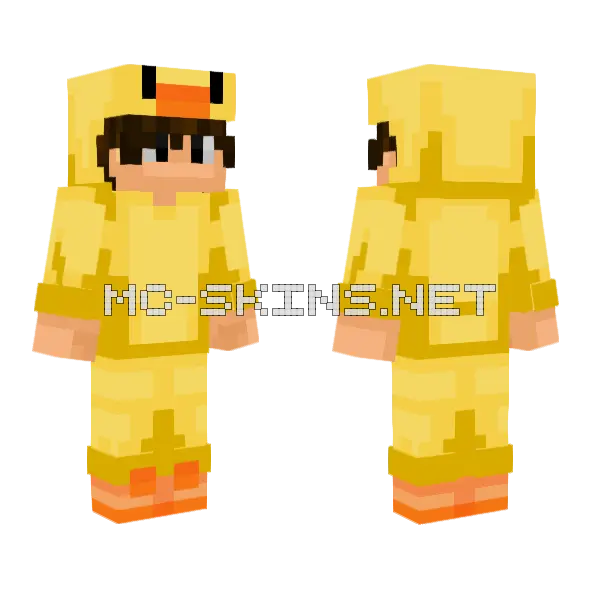 Sveltest Ducky Minecraft skin, front and back