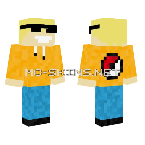 Swag Minecraft skin, front and back