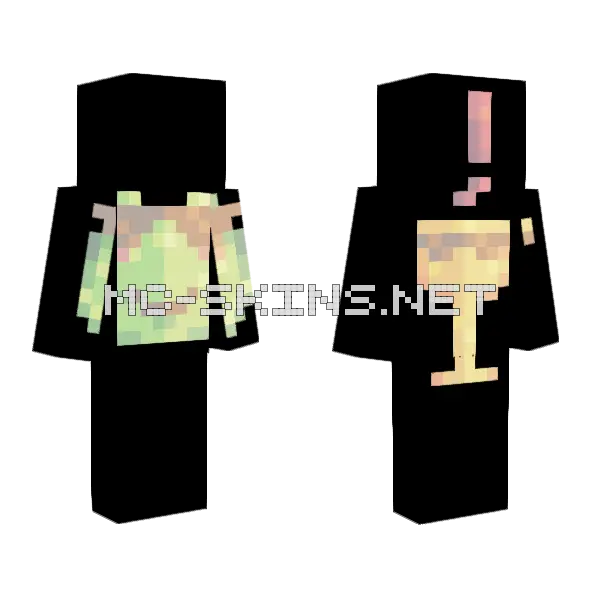 Swagofficial Pixel Art Minecraft skin, front and back