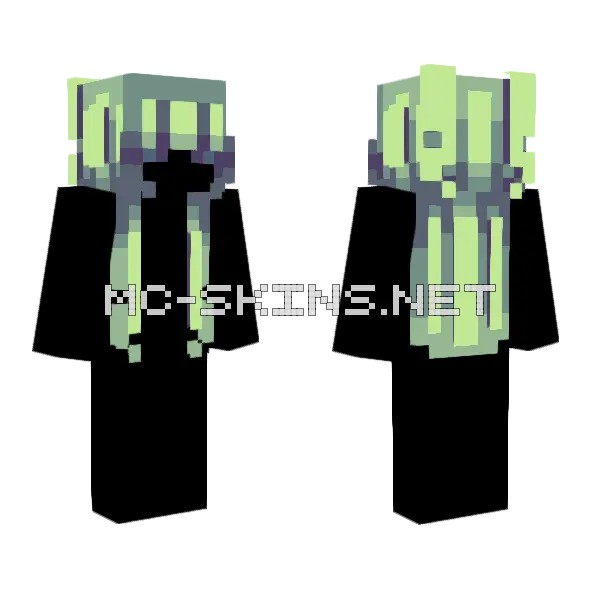 Swamp Monster HB Minecraft skin, front and back