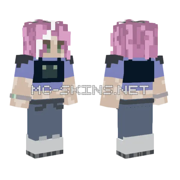 Swamp Police Minecraft skin, front and back