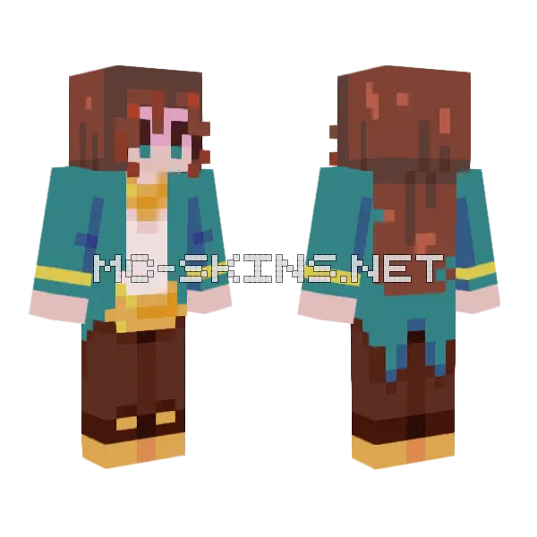 Swash Buckler SF10 Minecraft skin, front and back