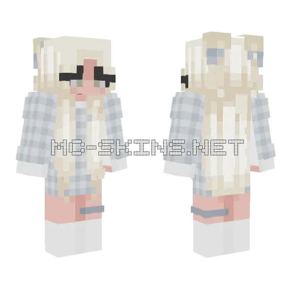 Sweater Dress Girl Minecraft skin, front and back