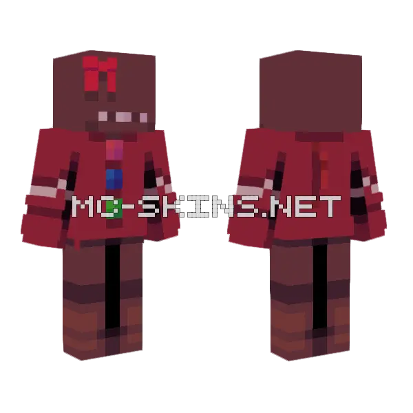 Sweater Gingerbread Minecraft skin, front and back