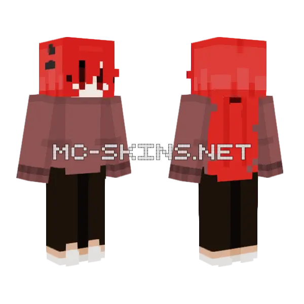 Sweater Weather Minecraft skin, front and back