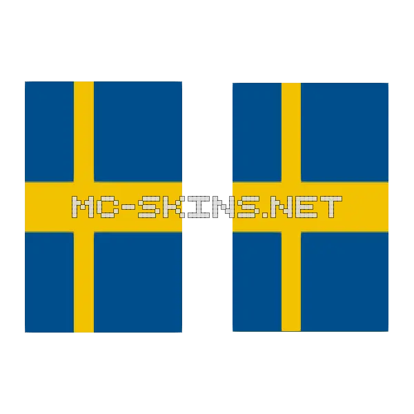Sweden Flag cape, outside and lining