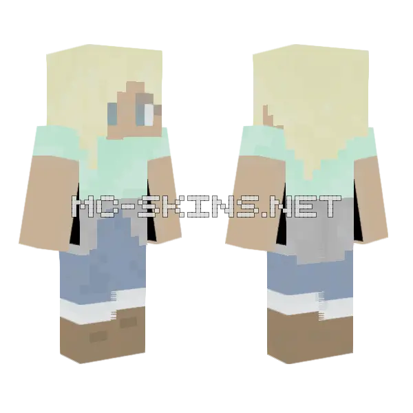 Sweet Autumn Minecraft skin, front and back