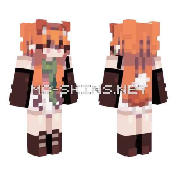 Sweet Berry Hunting Minecraft skin, front and back