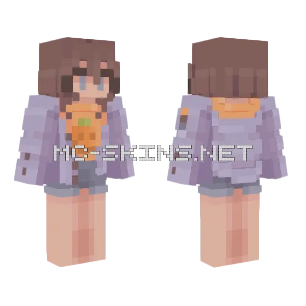 Sweet Candy Corn Minecraft skin, front and back