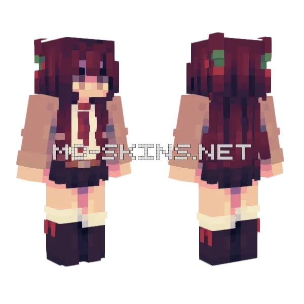 Sweet Dangerous Staff Skin Minecraft skin, front and back