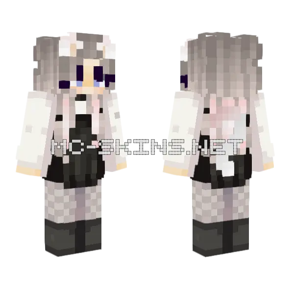 Sweet Kitty Minecraft skin, front and back