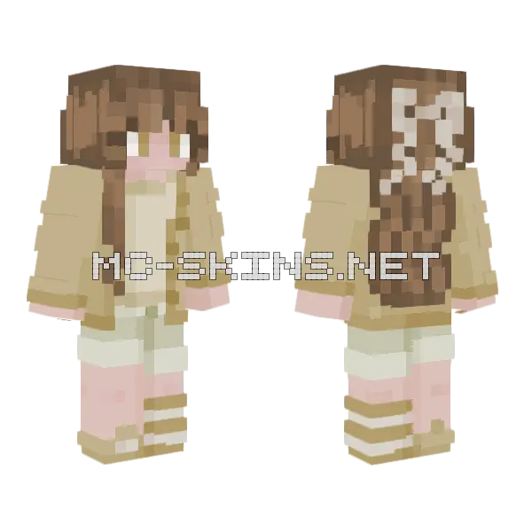 Sweet Lemongrass Minecraft skin, front and back
