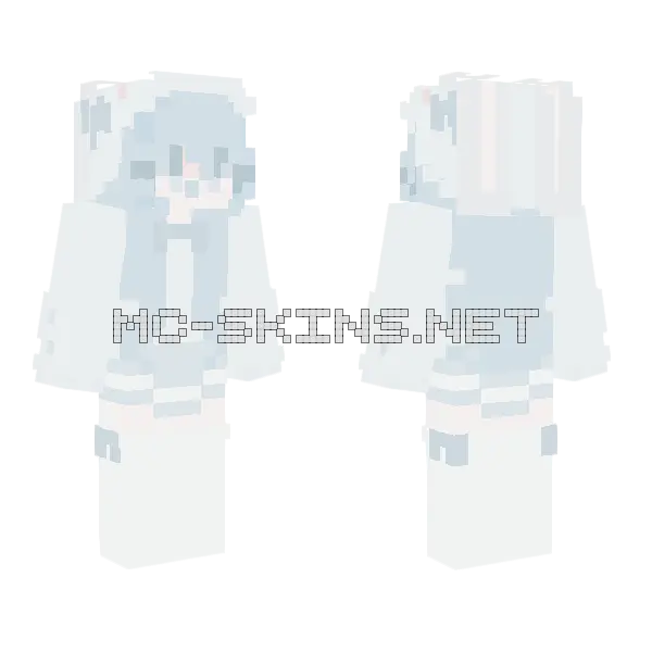 Sweet Little Bunny Results Minecraft skin, front and back