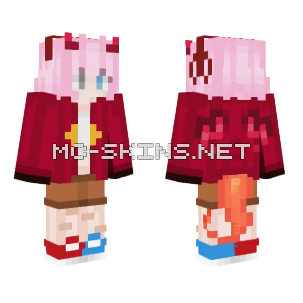 Sweet OC Minecraft skin, front and back