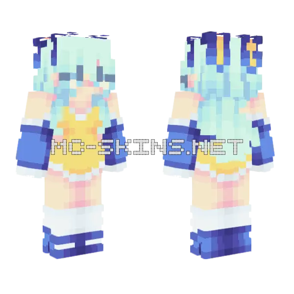Sweet Ol Bunnie Minecraft skin, front and back