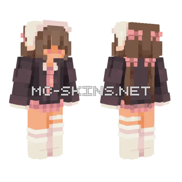 Sweet Pea FS Minecraft skin, front and back