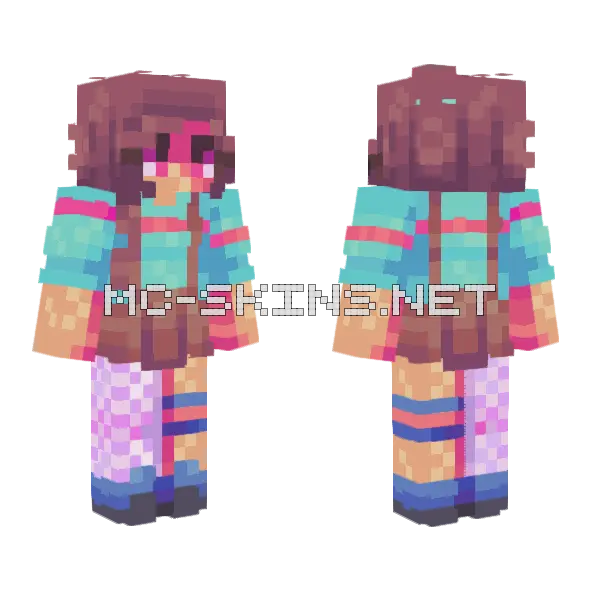 Sweet Rce Minecraft skin, front and back