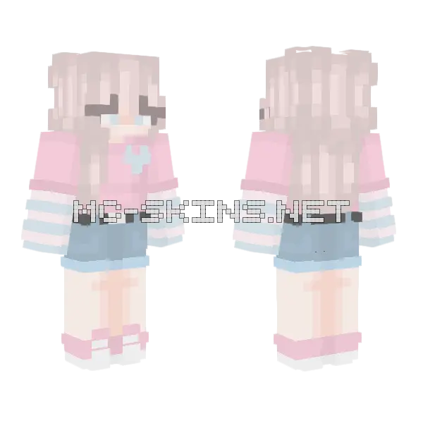 Sweet Tarts Minecraft skin, front and back