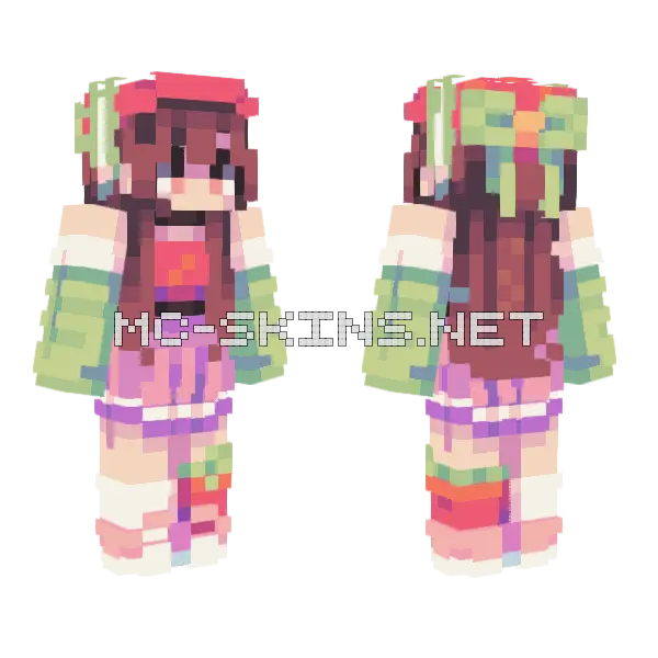 Sweetened Puree Rce Minecraft skin, front and back