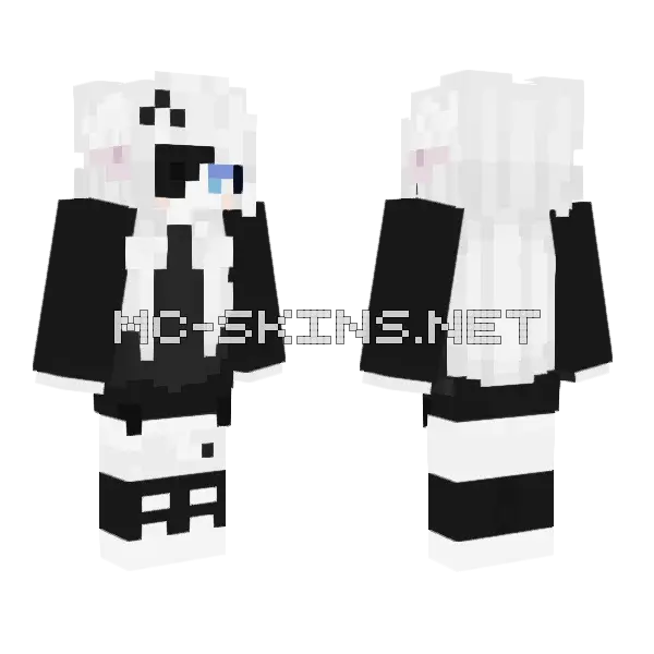 Sweetlyy Girl Minecraft skin, front and back