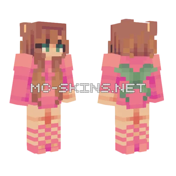 Sweetpeas Minecraft skin, front and back
