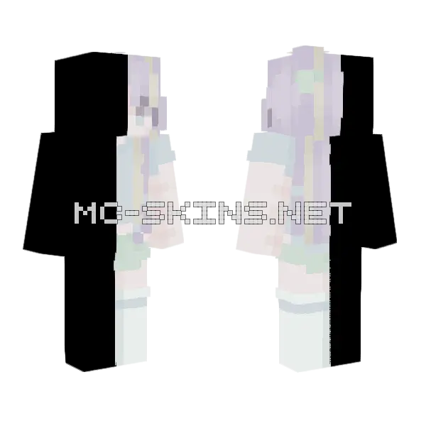 Sweets Parade Collab Minecraft skin, front and back