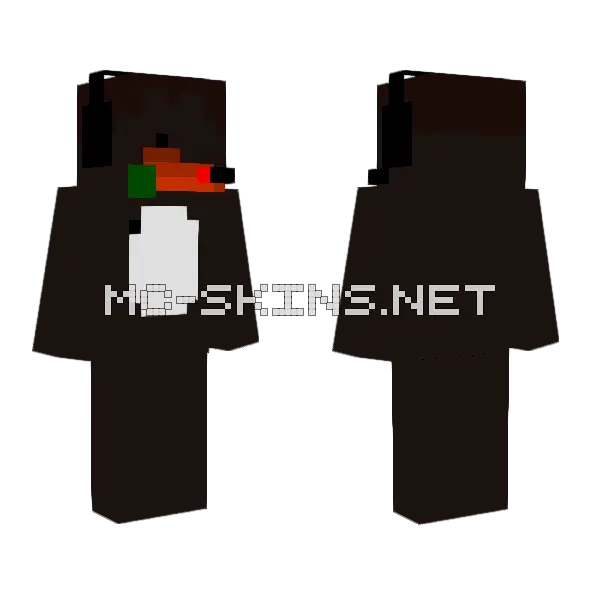 Sweetxnight Panda Minecraft skin, front and back