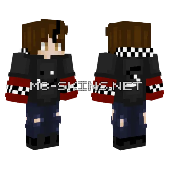 Swervy7 Reimagined Minecraft skin, front and back