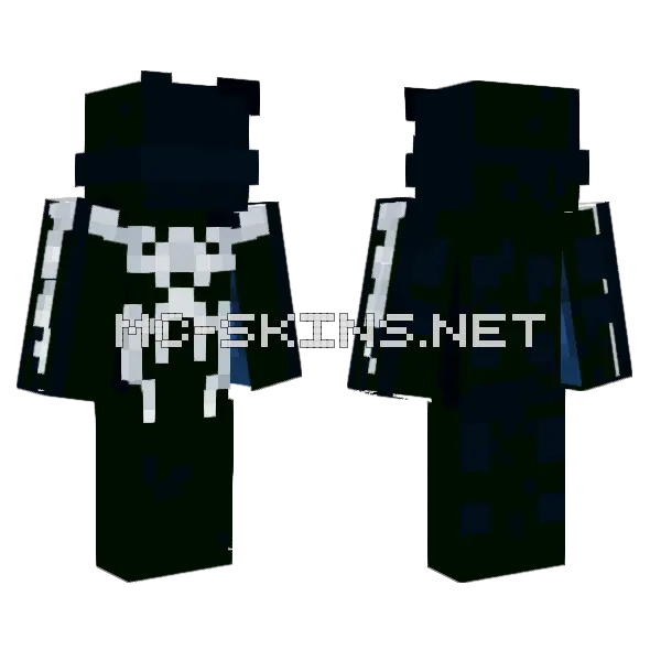 Swiftcxtrl Blue Skin Minecraft skin, front and back