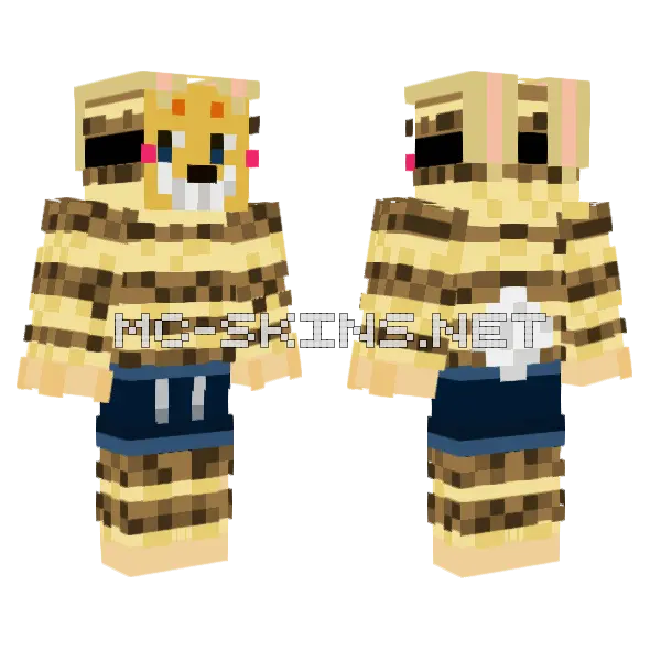 Swim Suit Butcher Minecraft skin, front and back