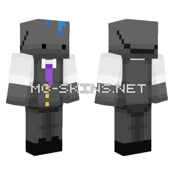 Swimmers Minecraft skin, front and back