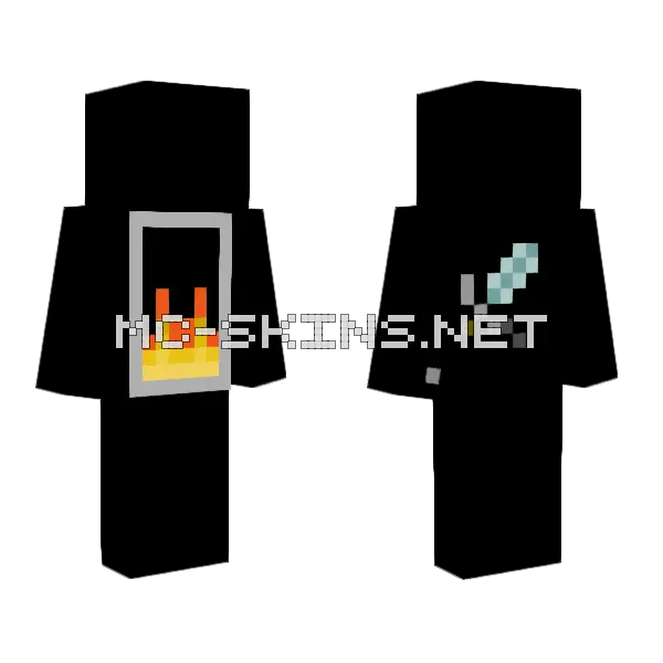 Sword Shield Contestant Minecraft skin, front and back
