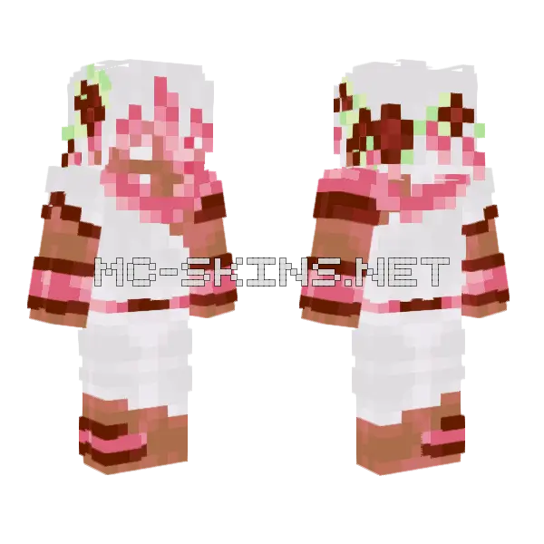 Sxlence Girl Skin Minecraft skin, front and back
